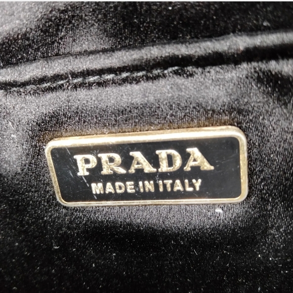 Prada Hand Bag  Black Silk Satin - Picture 7 of 9